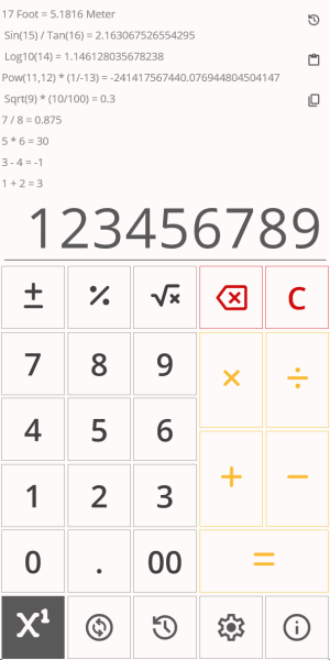 modern-layout-win Calculator craft screenshot showing modern layout